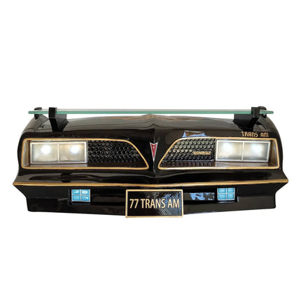1977 Pontiac Trans Am 3D Wall Shelf With Lights, Black