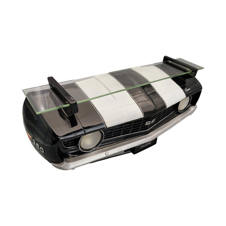 1969 Camaro SS Wall Shelf with Lights, Black and White