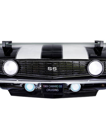 1969 Camaro SS Wall Shelf with Lights, Black and White
