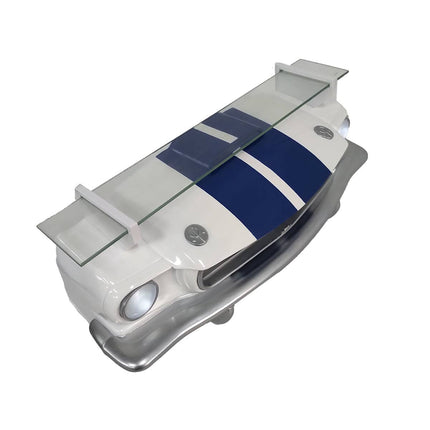 1966 Shelby GT350 Wall Shelf with Lights, White & Blue