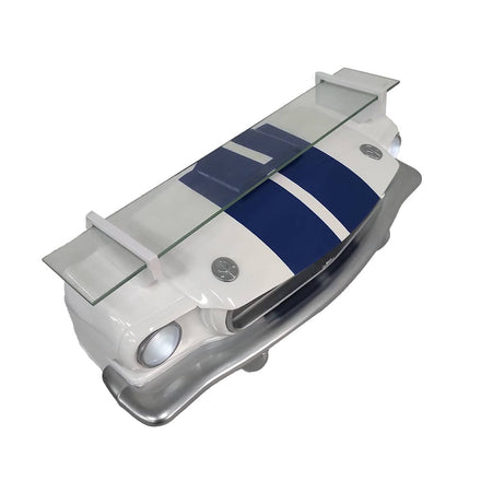 1966 Shelby GT350 Wall Shelf with Lights, White & Blue