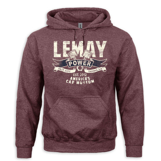 LeMay Power Mechanism Hoodie Maroon