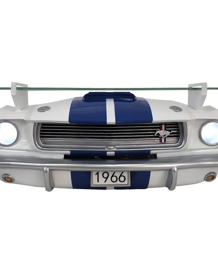 1966 Shelby GT350 Wall Shelf with Lights, White & Blue