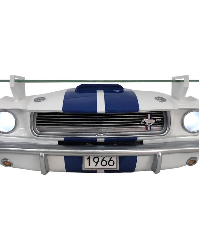 1966 Shelby GT350 Wall Shelf with Lights, White & Blue