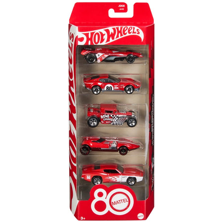Hot Wheels 80th anniversary 5 pack