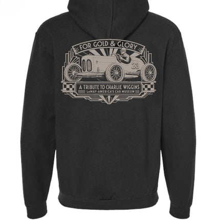 Gold & Glory Zip Up Hoodie Black