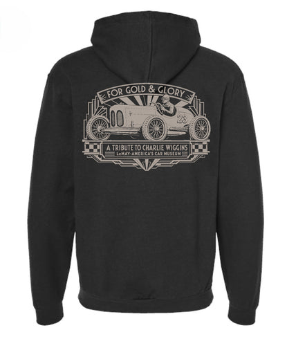 Gold & Glory Zip Up Hoodie Black