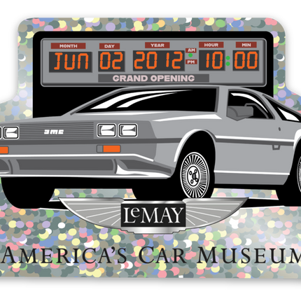 10yr Grey Met Sticker