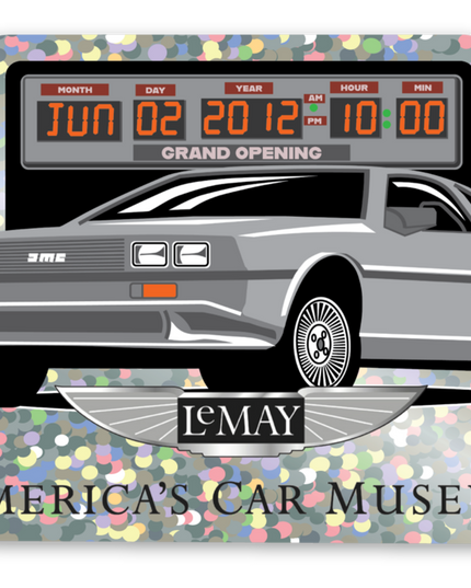 10yr Grey Met Sticker