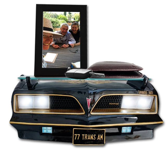 1977 Pontiac Trans Am 3D Wall Shelf With Lights, Black