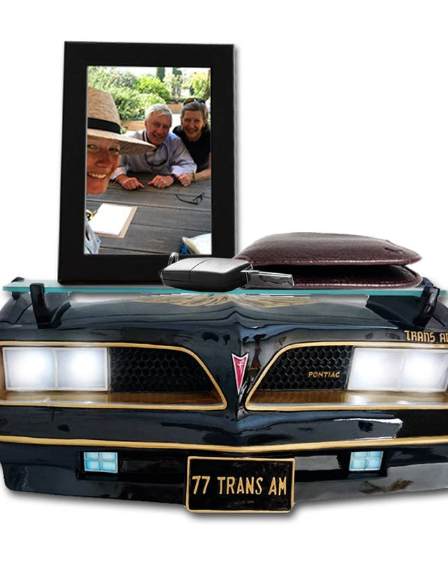1977 Pontiac Trans Am 3D Wall Shelf With Lights, Black