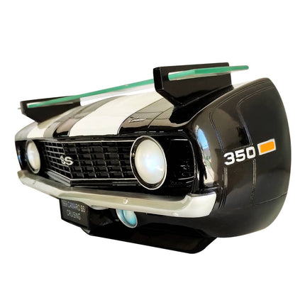 1969 Camaro SS Wall Shelf with Lights, Black and White
