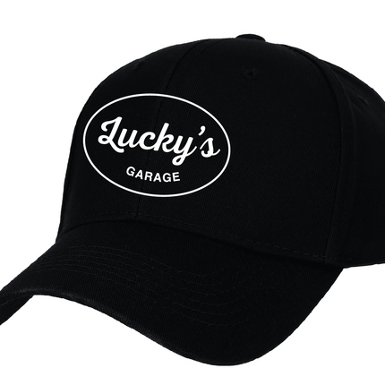 Luckys Garage Black Cap